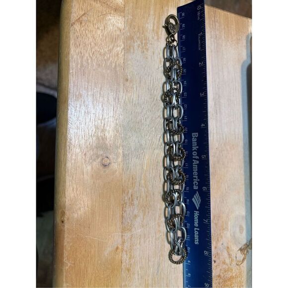 Bracelet, Mixed Metals Chain bracelet, NEW, Hand made - Picture 3 of 5